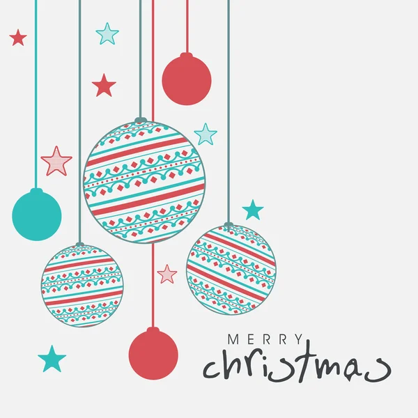 Joyeux Noël célébration carte de voeux ou arrière-plan . — Image vectorielle