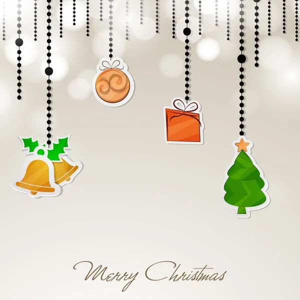 Merry Christmas celebration background. — Stock Vector