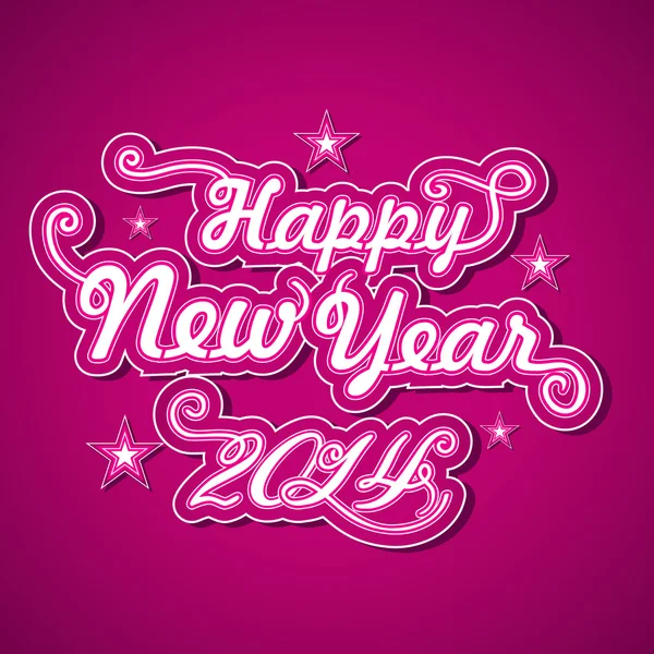 Happy New Year 2014 celebration background. — Stock Vector