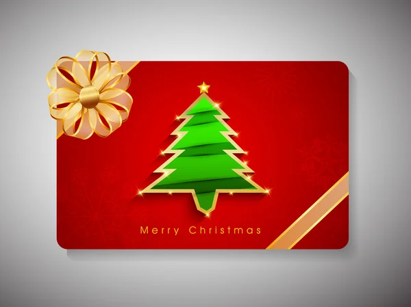 Felice anno nuovo 2014 e Buon Natale Gift Card celebrazione . — Vettoriale Stock