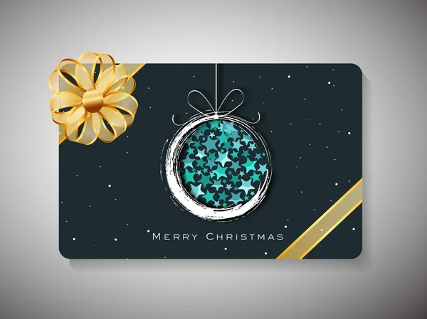 Felice anno nuovo 2014 e Buon Natale Gift Card celebrazione . — Vettoriale Stock