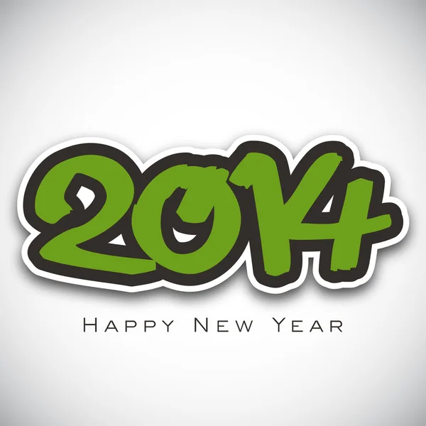 Feliz Año Nuevo 2014 fondo de celebración . — Vector de stock