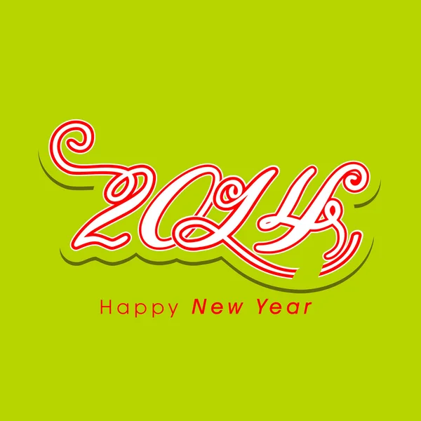 Feliz Año Nuevo 2014 fondo de celebración . — Vector de stock