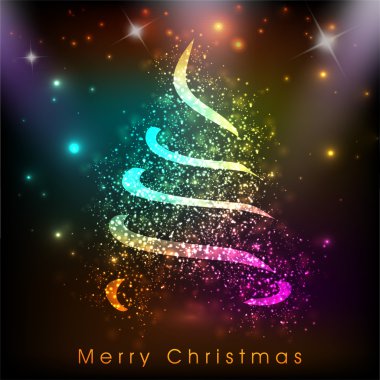 mutlu Noeller ve mutlu yeni yıl 2014 kutlama parti poster, afiş veya el ilanı.