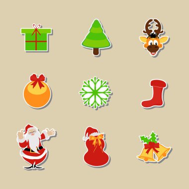 mutlu Noeller ve mutlu yeni yıl 2014 kutlama parti poster, afiş veya el ilanı.