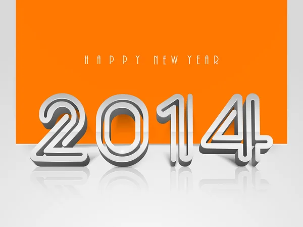 Happy New Year 2014 celebration background. — Stock Vector