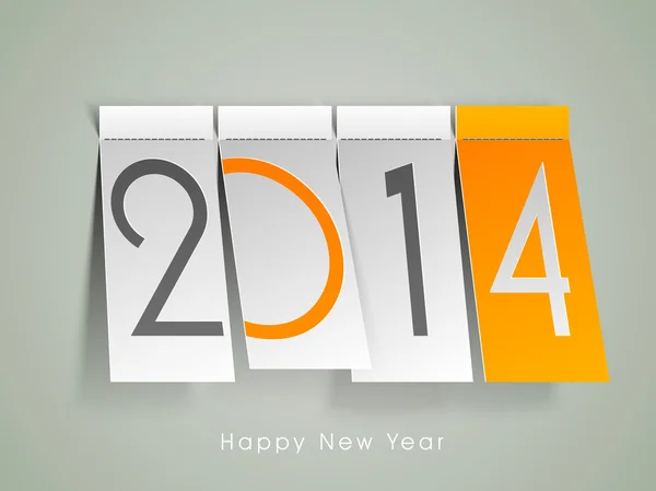 Feliz Año Nuevo 2014 fondo de celebración . — Vector de stock