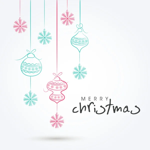 Merry Christmas celebration background. — Stock Vector