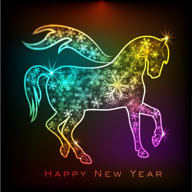 mutlu yeni yıl 2014 kutlama arka plan