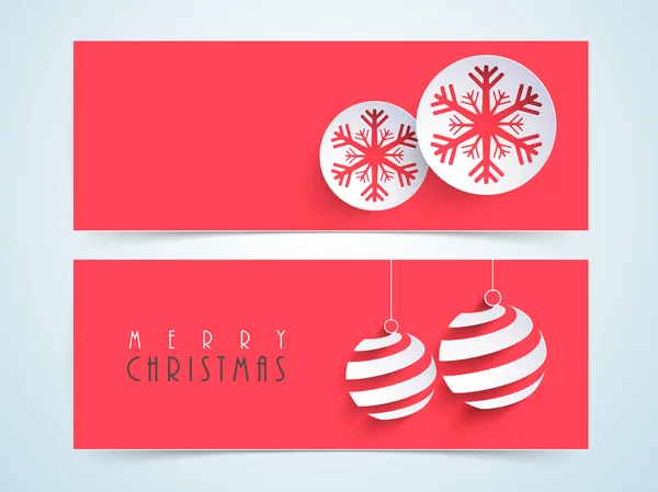 Gelukkig nieuw jaar 2014 of merry christmas celebration website header of banner instellen. — Stockvector
