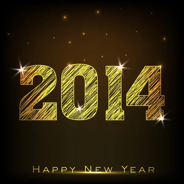Feliz Ano Novo 2014 fundo celebração . — Vetor de Stock