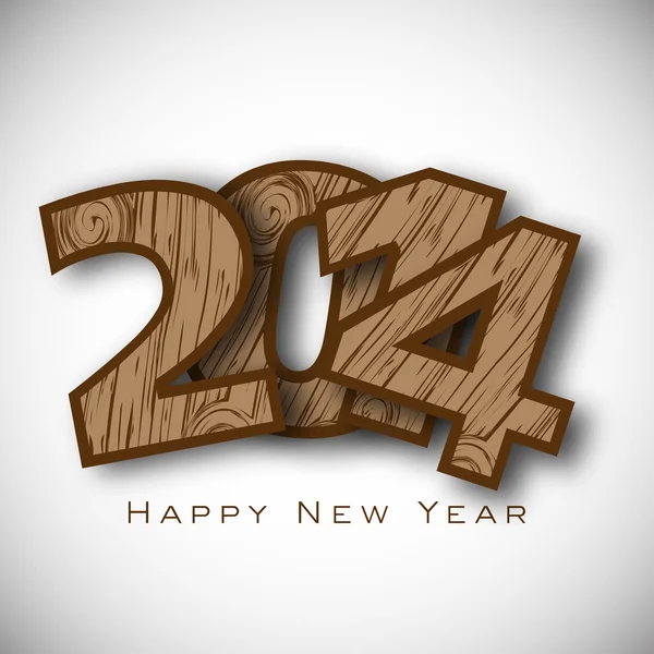 Gelukkig nieuw jaar 2014 viering achtergrond. — Stockvector