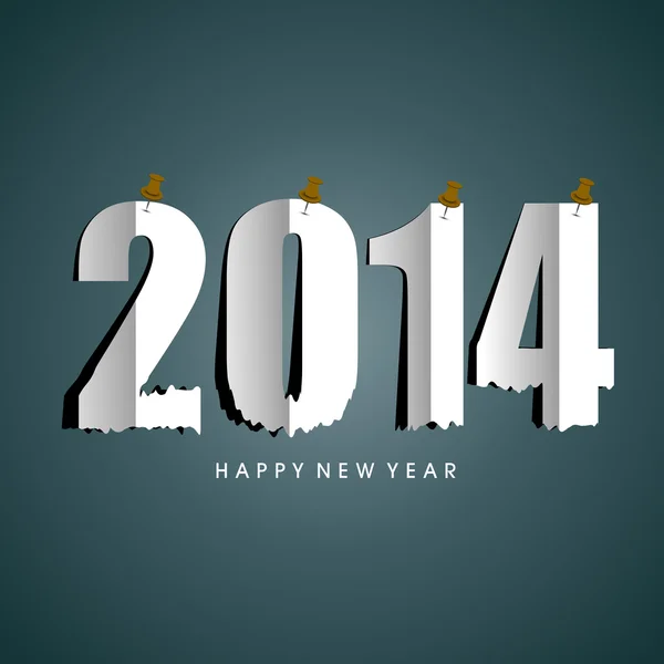 Šťastný nový rok 2014 oslava pozadí — Stockový vektor