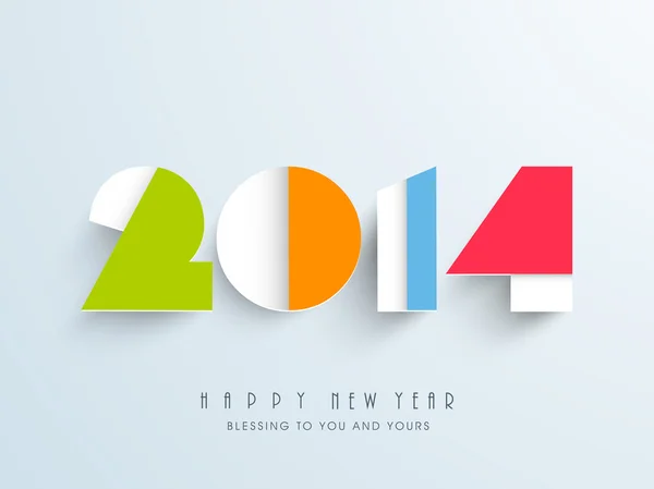 Gott nytt år 2014 firande bakgrund — Stock vektor