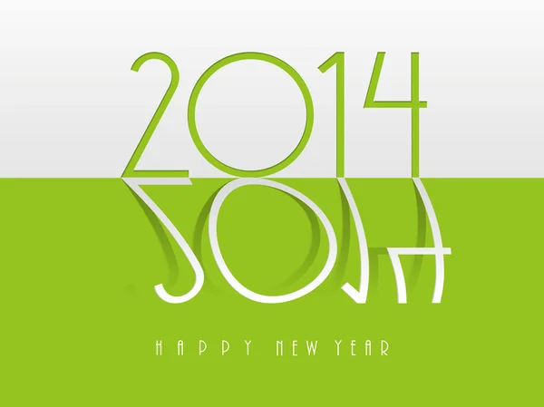 Feliz Año Nuevo 2014 fondo de celebración — Vector de stock