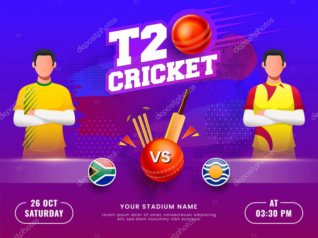 T20 partido de cricket entre Sudáfrica vs Indias Occidentales con