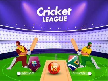 Batı Hint Adaları ile Güney Afrika arasındaki kriket maçı Stadyumdaki oyuncularla oynanacak..