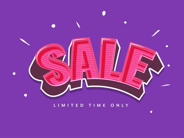 Blended Sale Font Purple Background Can Used Poster Design — Image vectorielle