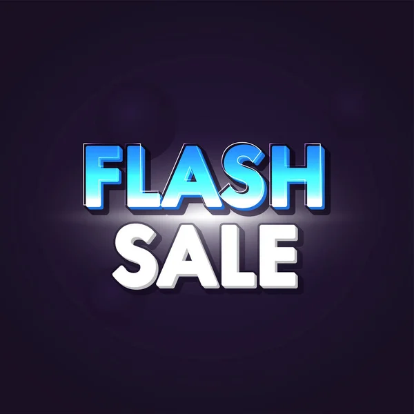 Flash Sale Font Lila Bakgrund Reklam Affisch Eller Mall Design — Stock vektor