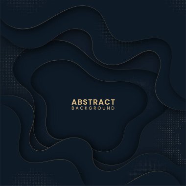 Soyut Kağıt Katman Kesme Arkaplanı Yarıton Efekti.