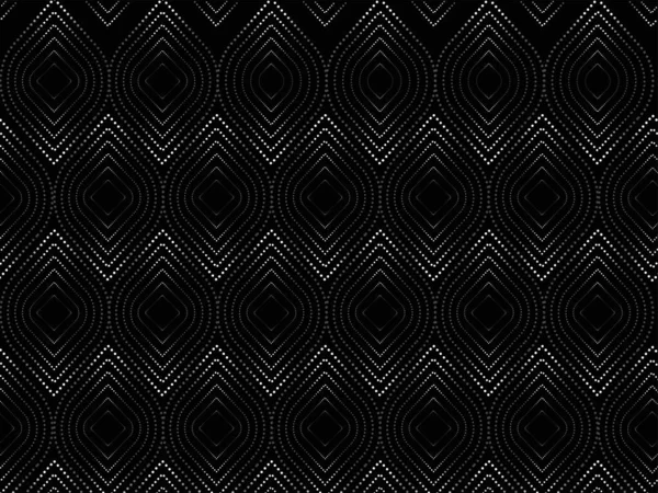 Fondo Del Patrón Líneas Onda Punteadas Diagonales Color Blanco Negro — Vector de stock