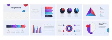 Reklam için Diyagram Çizelgesiyle İş Bilgileri Şablonu.