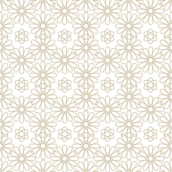 Seamless Pattern Mandala Design Background — Stock Vector