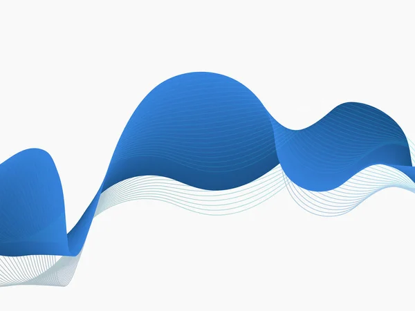 蓝白两种颜色的波纹运动背景 — 图库矢量图片