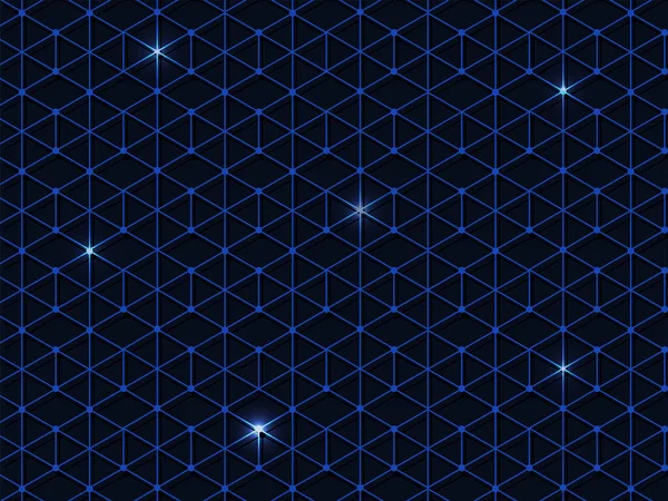 Αφηρημένο Γεωμετρικό Μοτίβο Νήματος Φόντο Κουκκίδες Φωτός — Διανυσματικό Αρχείο