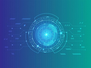 Soyut Gelecek Teknolojisi veya Bilim Kurgu Arkaplanı.