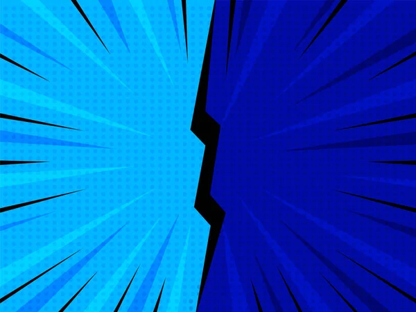 Abstrakte Blaue Strahlen Gepunktete Muster Hintergrund — Stockvektor