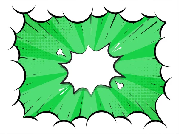 Абстрактний Стиль Поп Арту Зеленому Білому Кольорі — стоковий вектор
