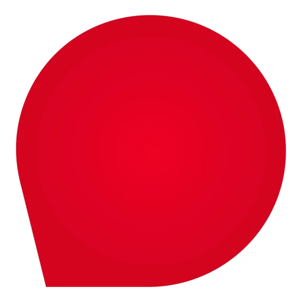 Étiquette Vide Élément Étiquette Couleur Rouge — Image vectorielle