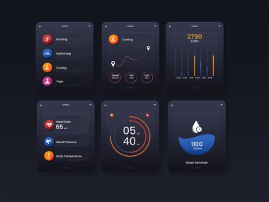 Kullanıcı Arayüzü, UX, Sıçrama Ekranı İçin Düzenlenebilir Sosyal Medya Postası veya Şablon Tasarımı.