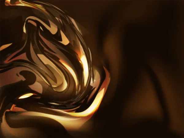 Golden Brown Meshup Abstract Background — стоковий вектор
