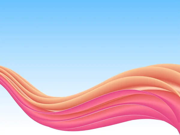Smooth Colorful Waves Abstract Background — Stock vektor