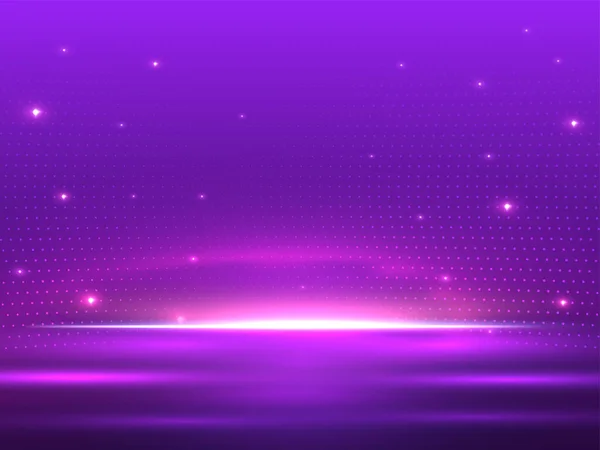 Abstract Lights Effect Background Purple Color Halftone Pattern — Vector de stock