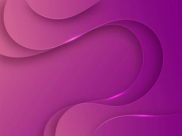 Abstract Paper Layer Cut Background Glowing Edges — ストックベクタ