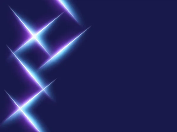 Світло Хрестні Лінії Проти Синього Фону Концепція Технології — стоковий вектор