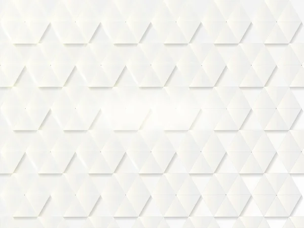 White Paper Cut Geometric Triangle Pattern Abstract Background — Wektor stockowy