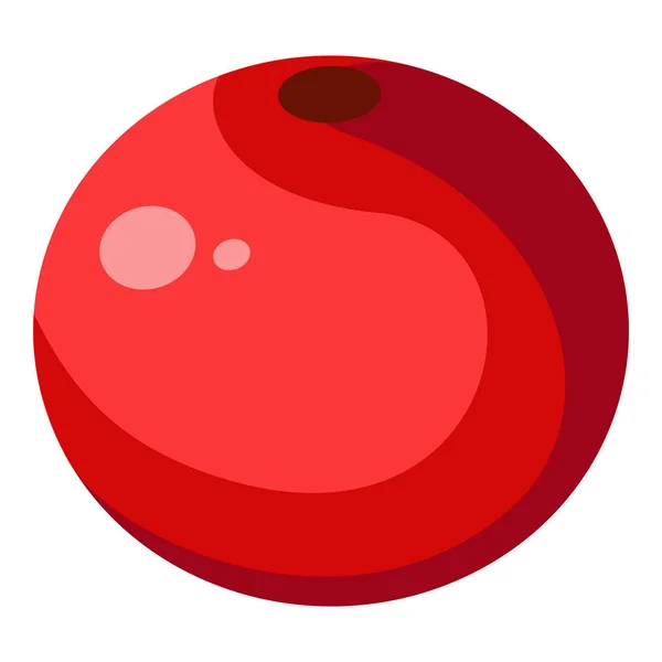 Flat Illustration Red Berry Element — Vetor de Stock