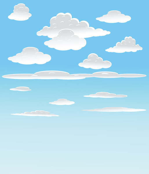 Vector background with sky