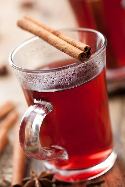 Glass of mulled wine — Stock Photo, Image