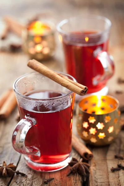 Glass of mulled wine — Stock Photo, Image