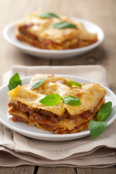 Klassische Lasagne Bolognese — Stockfoto