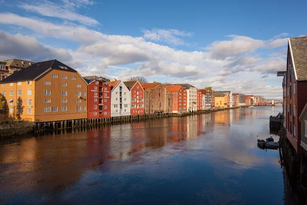 Paisaje urbano de Trondheim Noruega —  Fotos de Stock