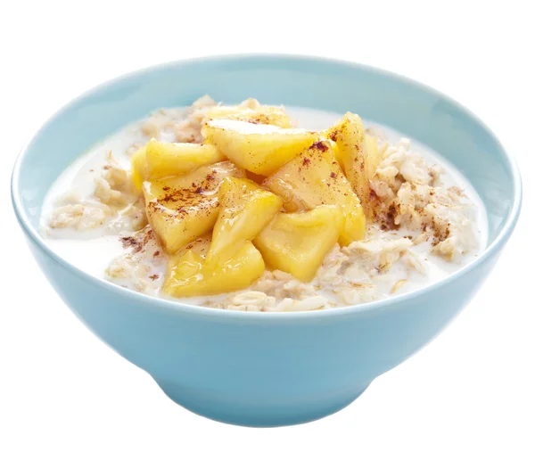 Cereal con manzana caramelizada aislada — Foto de Stock