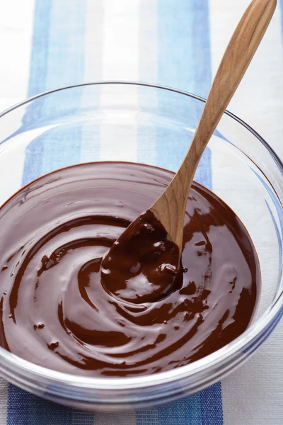 Smeltet chokolade til madlavning - Stock-foto