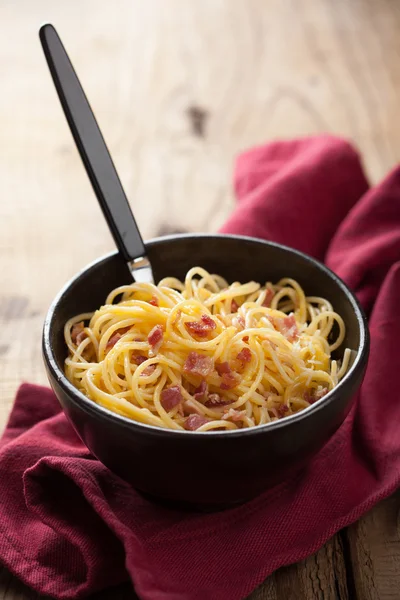 Espaguetis carbonara — Foto de Stock