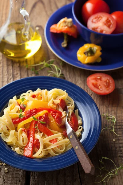 Peperonata di tagliatelle — Foto Stock